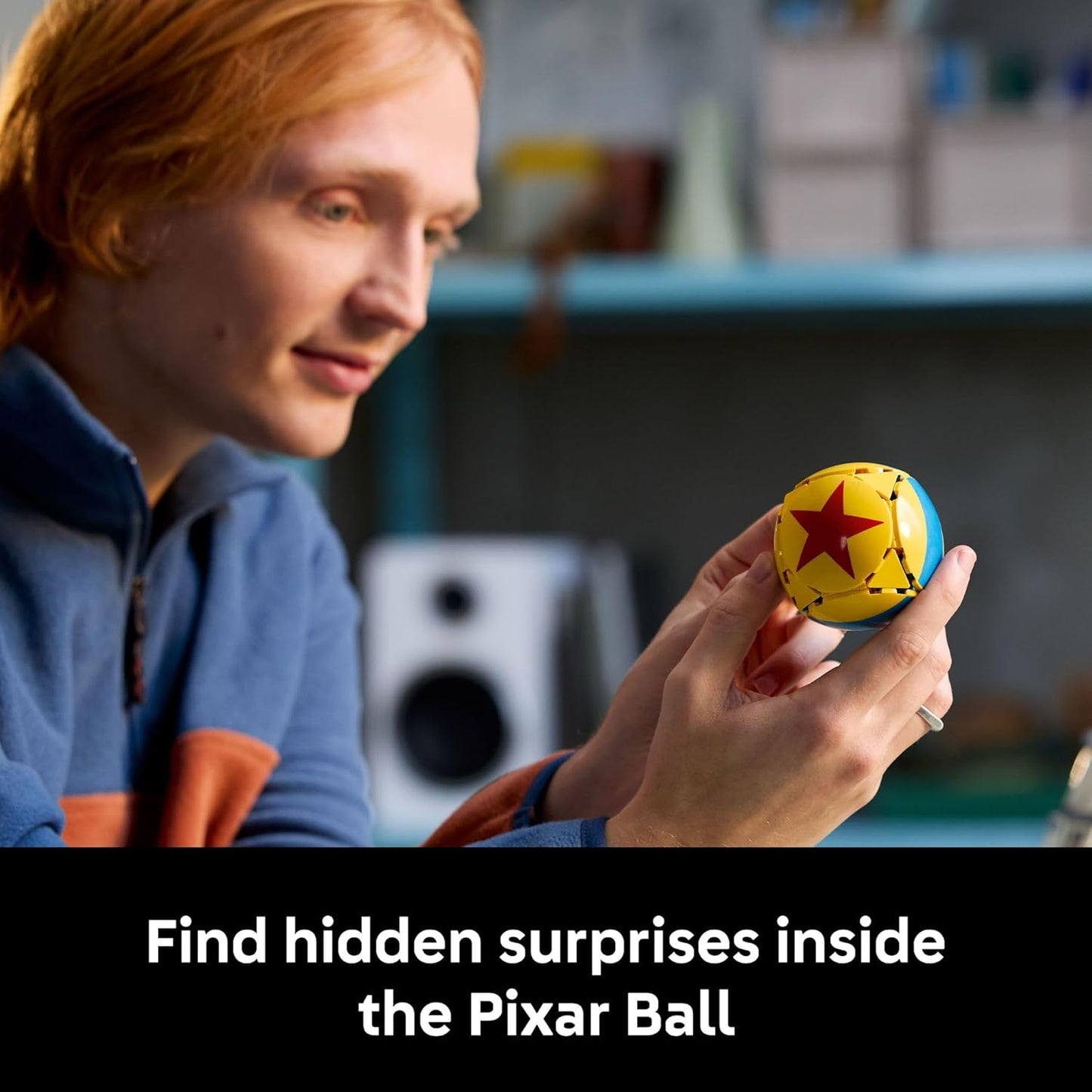 Lego Disney Pixar Luxo Jr. Building Set - DIY Brick Lamp Kit for Adults - Unique Room Decor for Home or Office - Collectible Gift for Movie Enthusiasts - Ages 18+
