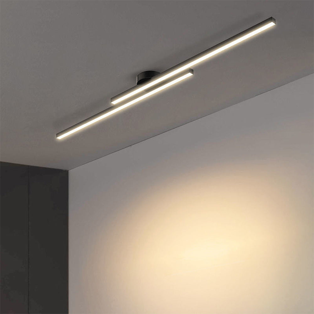 Aluminium LED Semi-Flush Ceiling Light
