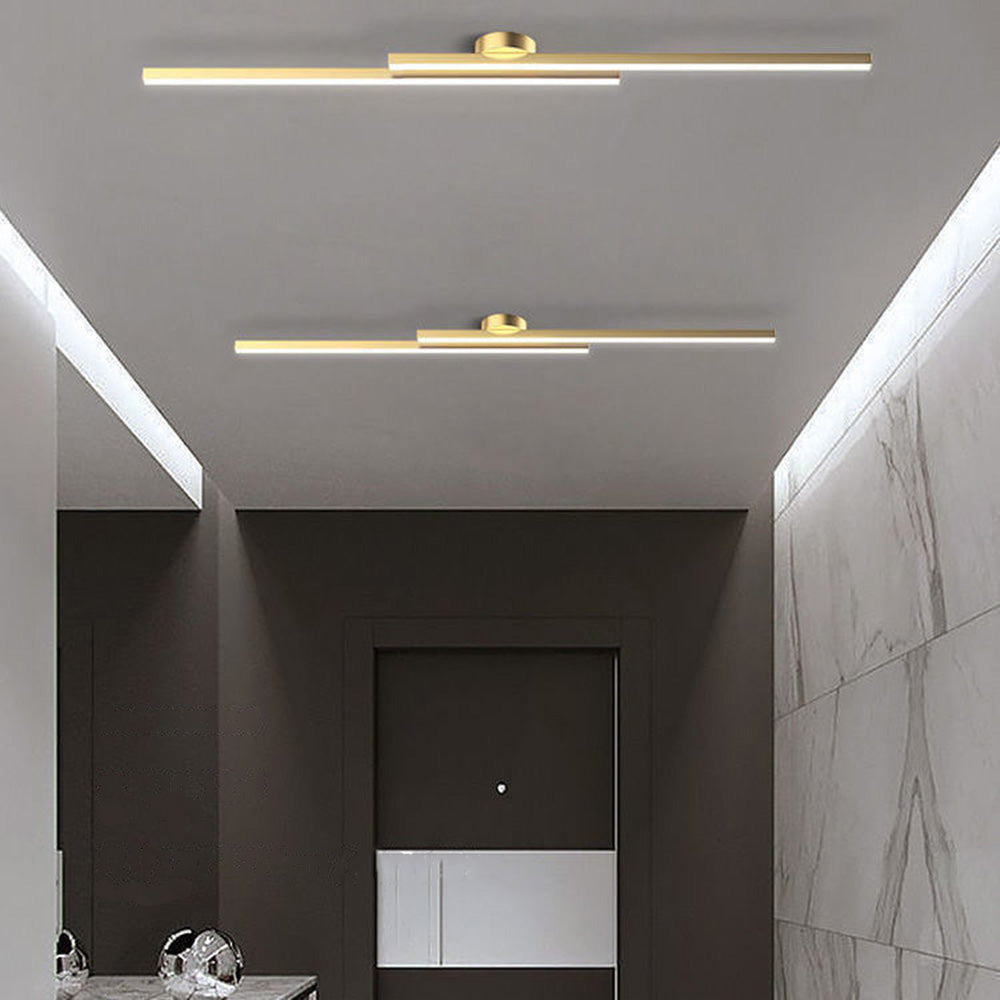 Aluminium LED Semi-Flush Ceiling Light
