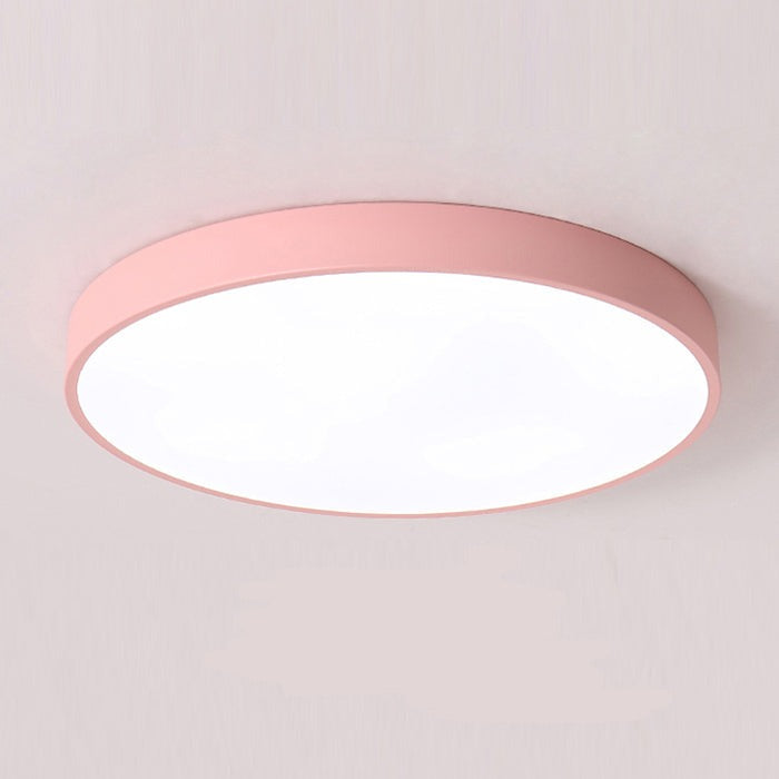 Modern Aura Circular Flush‑Mount LED Ceiling Light