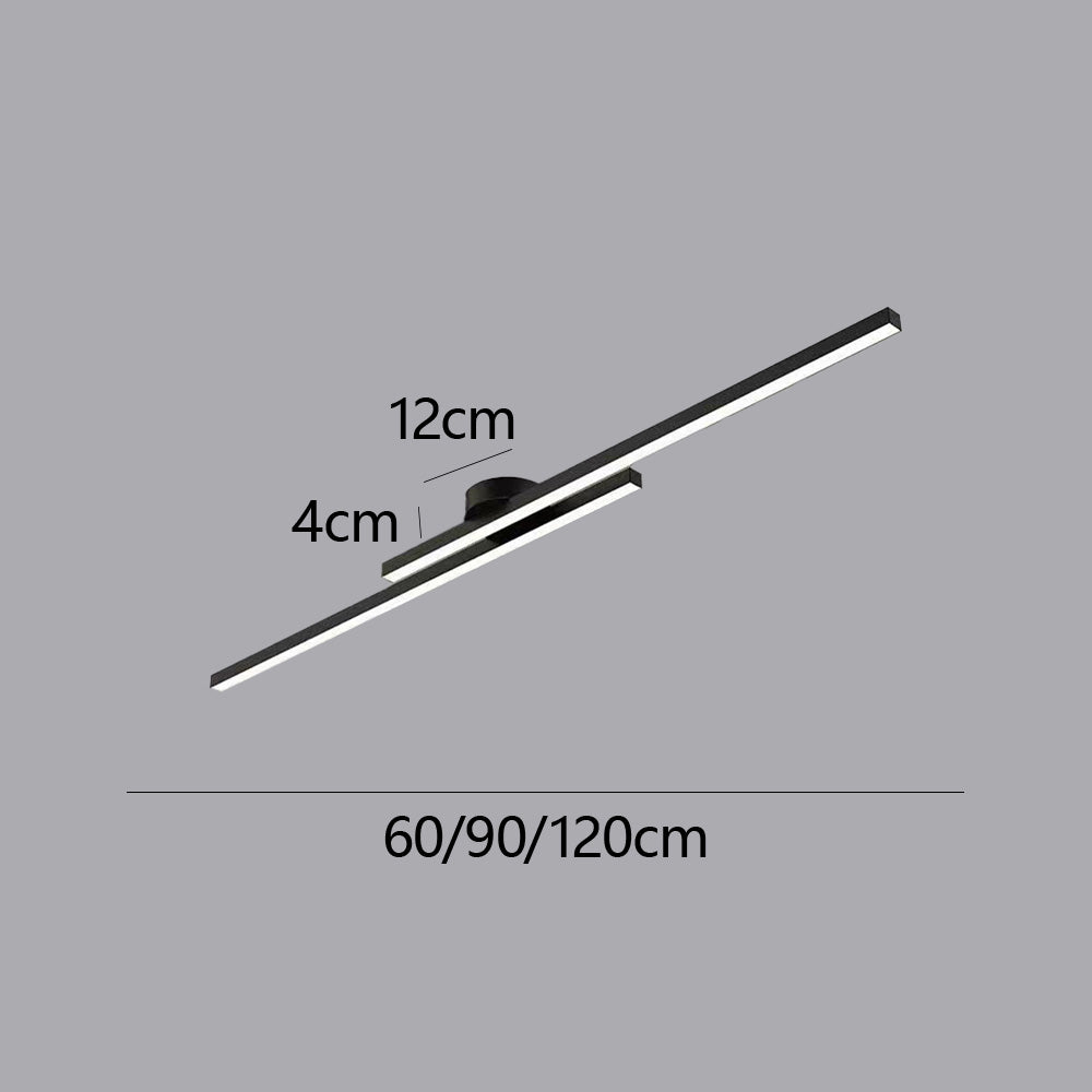 Aluminium LED Semi-Flush Ceiling Light