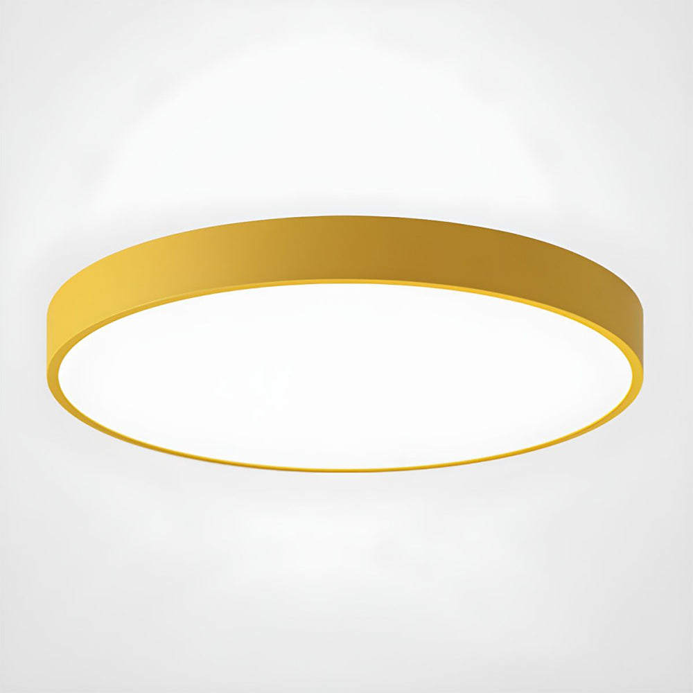 Modern Aura Circular Flush‑Mount LED Ceiling Light