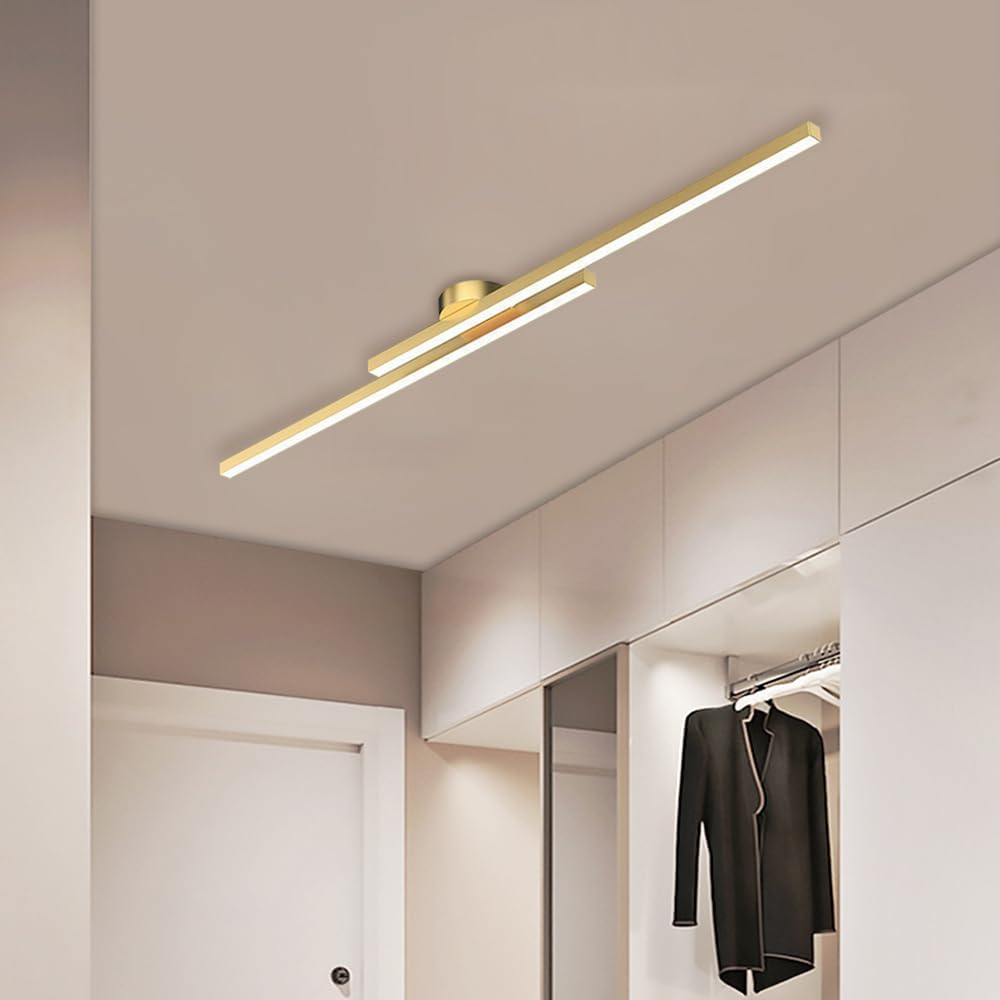 Aluminium LED Semi-Flush Ceiling Light