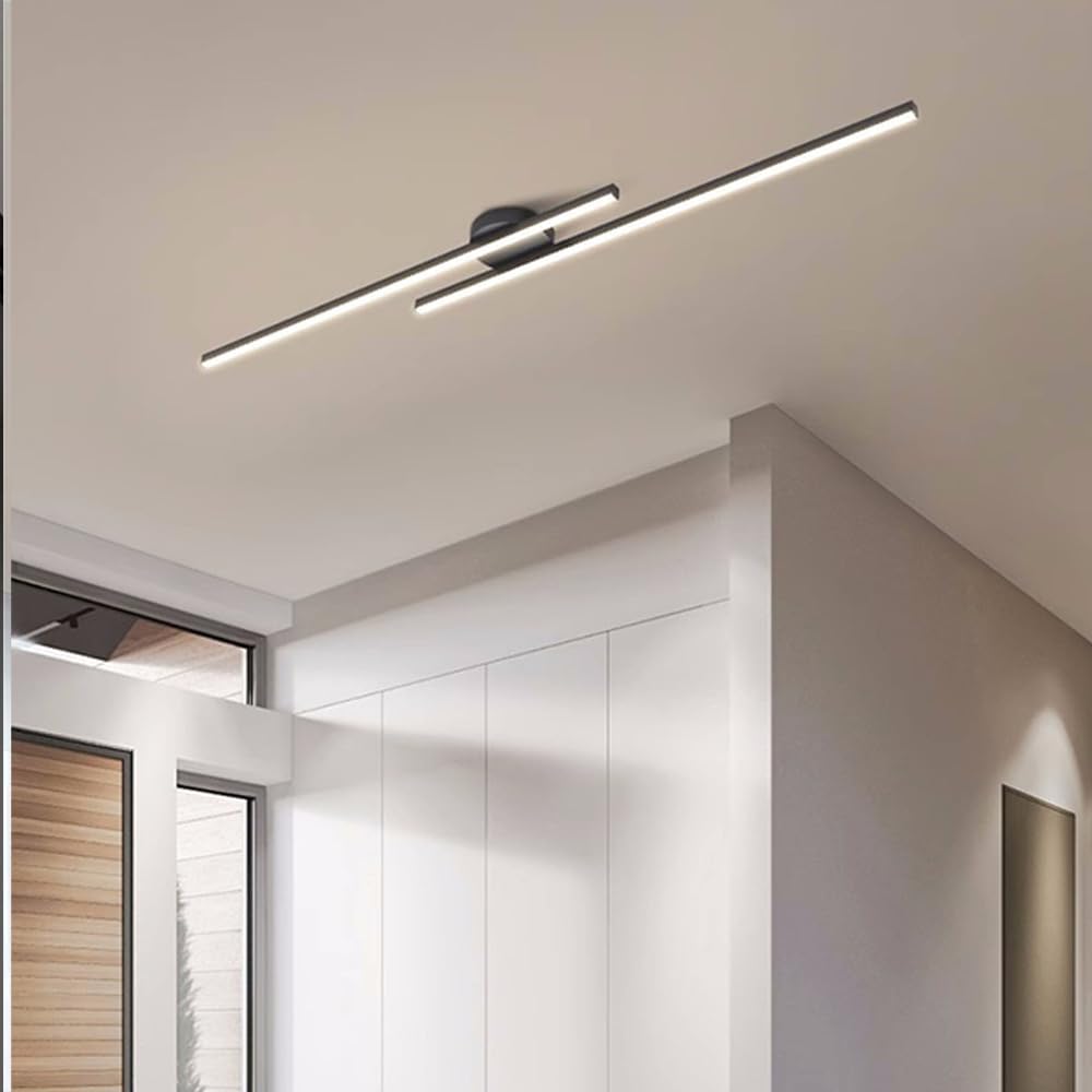 Aluminium LED Semi-Flush Ceiling Light