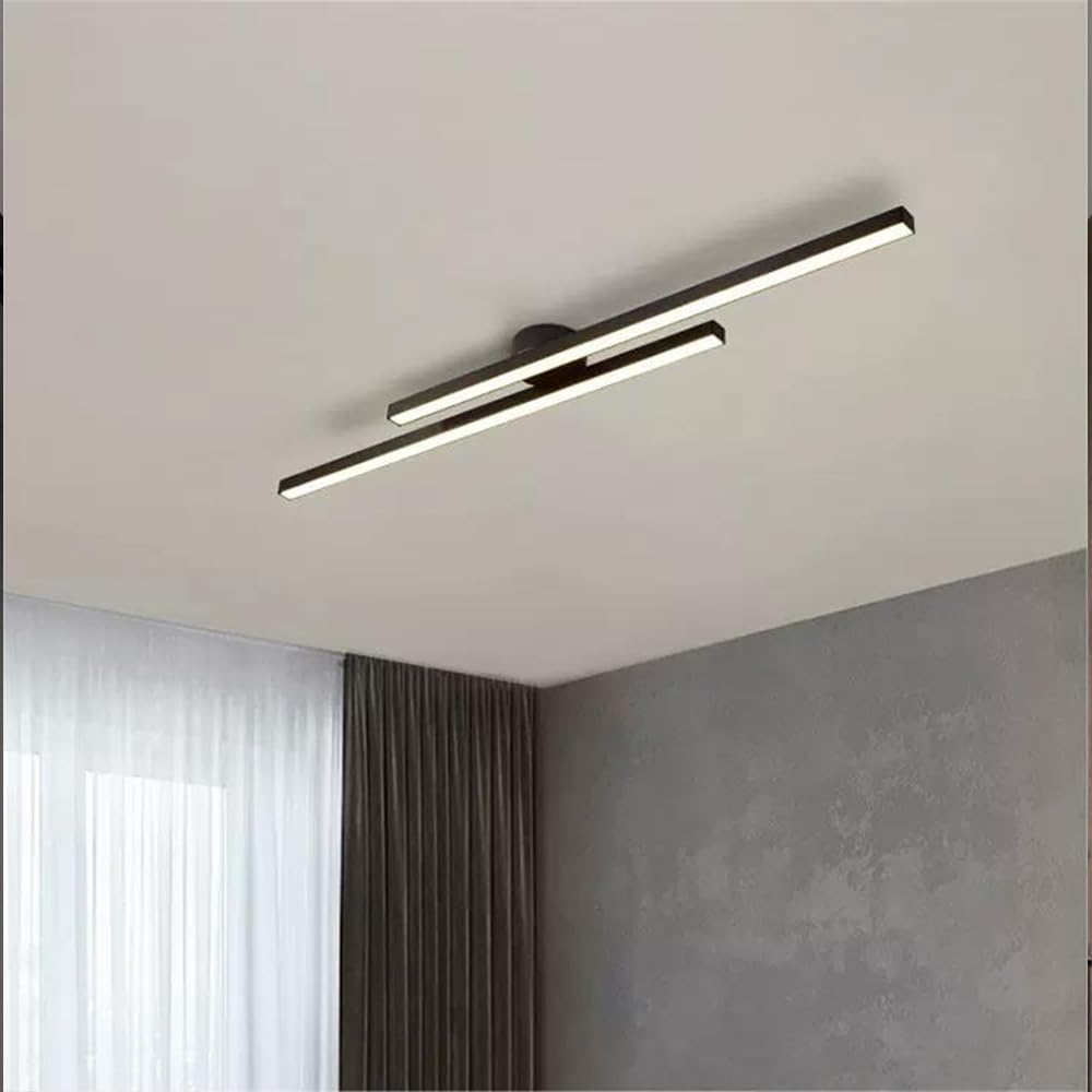 Aluminium LED Semi-Flush Ceiling Light