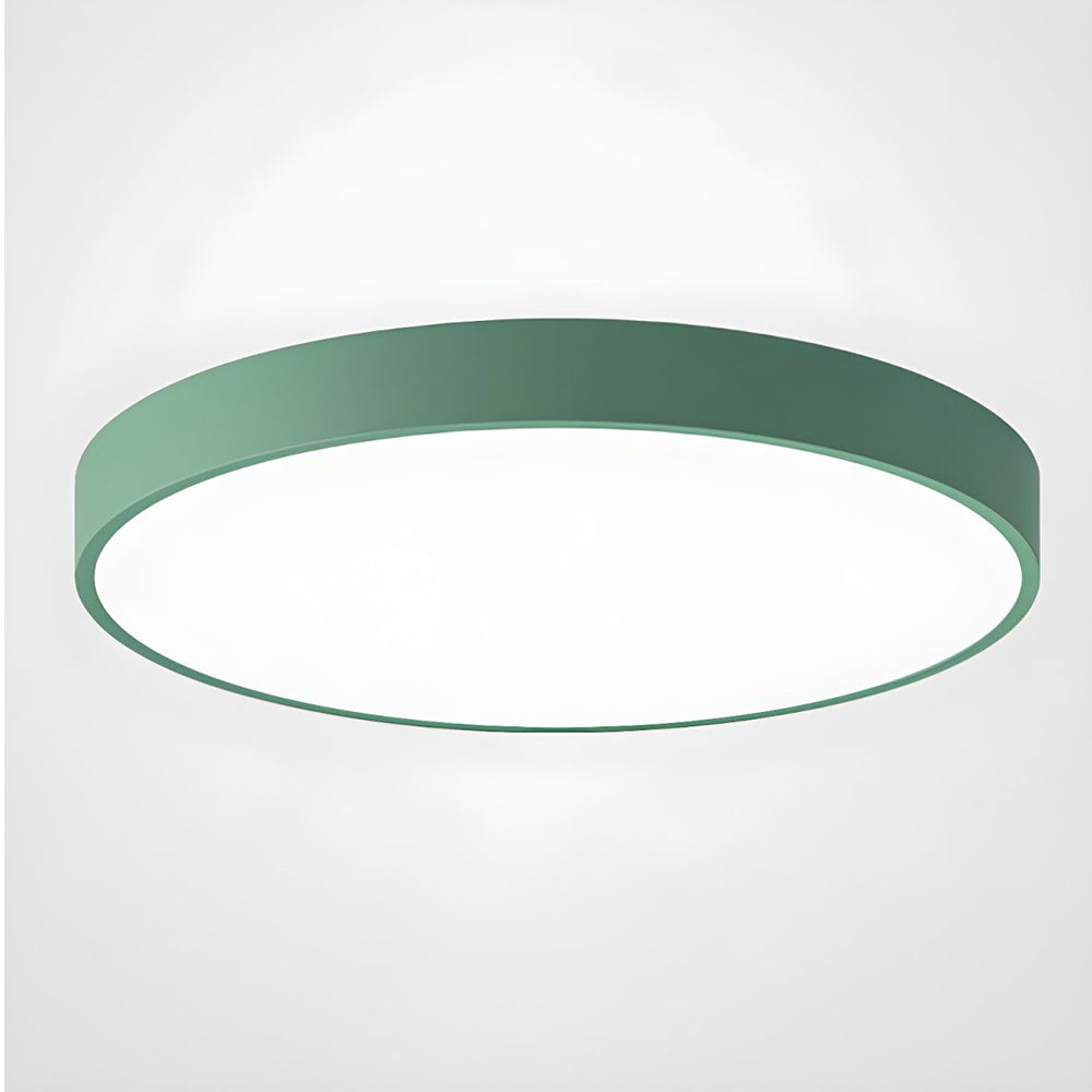 Modern Aura Circular Flush‑Mount LED Ceiling Light