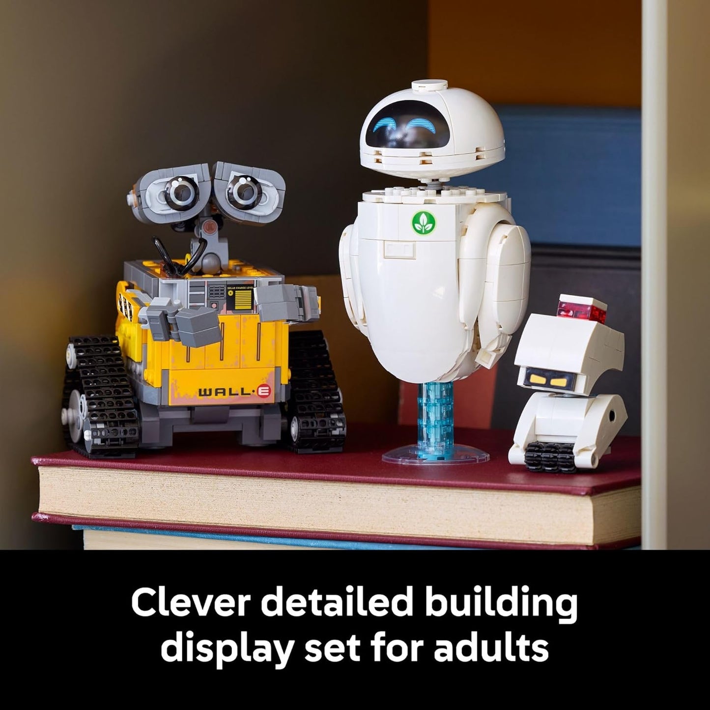 Adult Building Set: Wall-E & EVE Model for Home Office Decor - Perfect Gift for Disney Fans - 43279