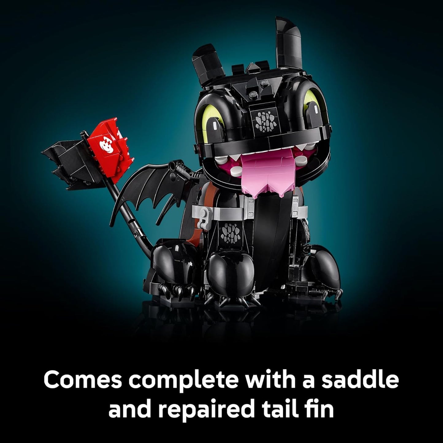 Adult Toothless Dragon Building Kit - 18+ Collectible Model for Home Decor, Office, or Bookshelf - Ideal Gift for Movie Fans - 10375