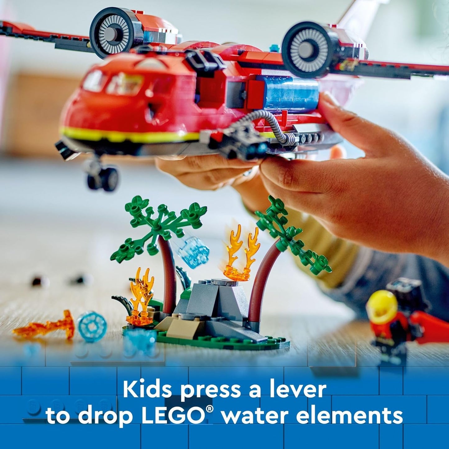 Lego Fire Rescue Airplane Toy for Children - Great Birthday Gift for Ages 6+ - Comes with 3 Minifigures - Ideal for Creative and Imaginative Play