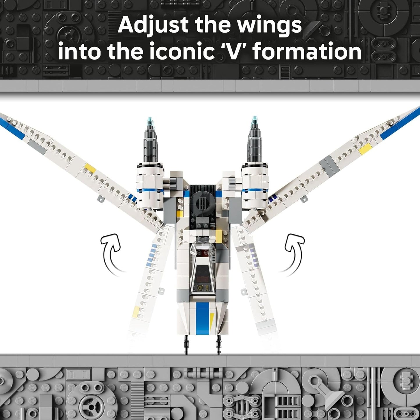 Lego Rebel U-Wing Starfighter Building Set with Cassian Andor, Dedra Meero, and K-2SO - Action Model Toy for Kids Ages 8+ - Perfect Birthday Gift Idea