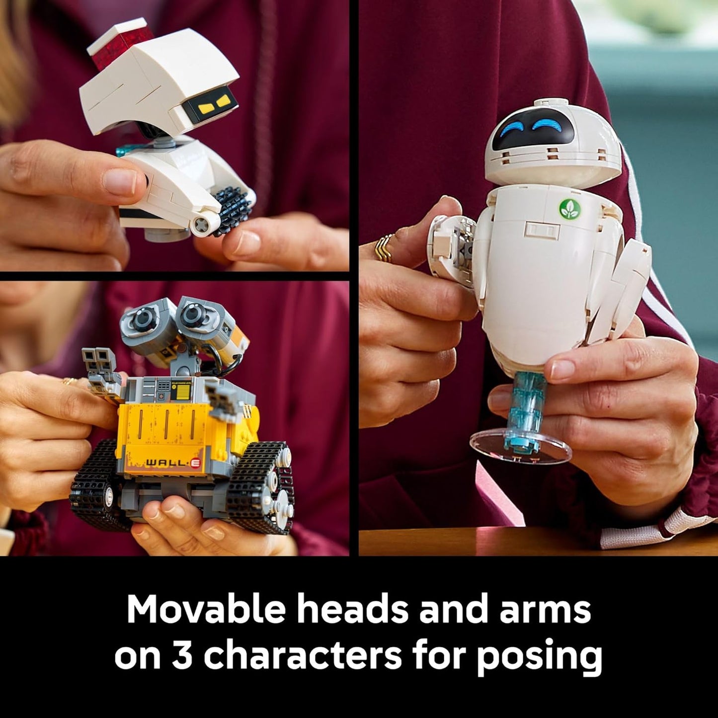 Adult Building Set: Wall-E & EVE Model for Home Office Decor - Perfect Gift for Disney Fans - 43279
