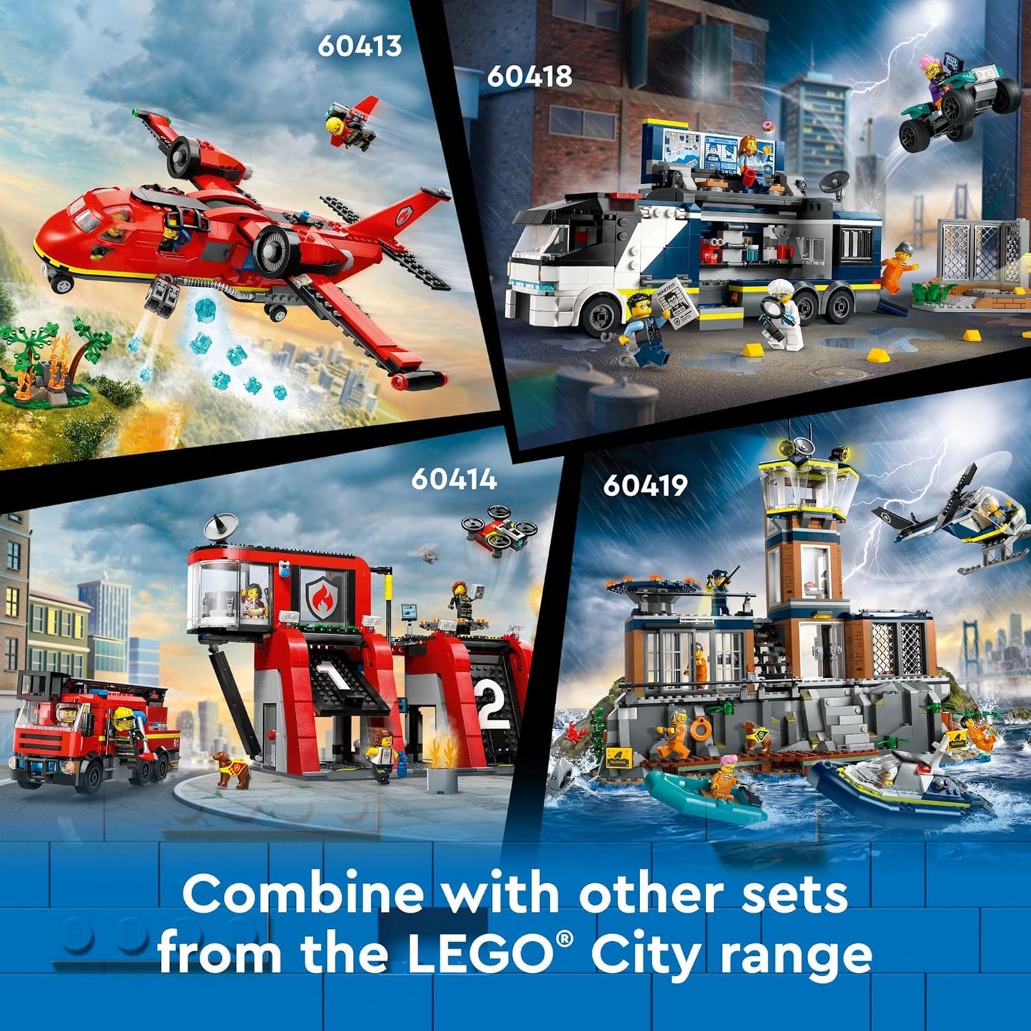 Lego Fire Rescue Airplane Toy for Children - Great Birthday Gift for Ages 6+ - Comes with 3 Minifigures - Ideal for Creative and Imaginative Play