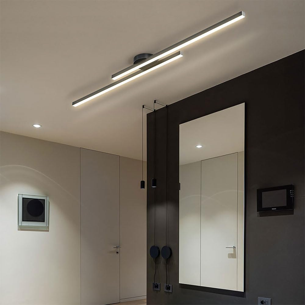 Aluminium LED Semi-Flush Ceiling Light