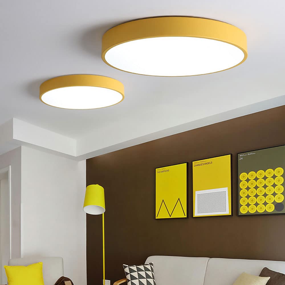 Modern Aura Circular Flush‑Mount LED Ceiling Light