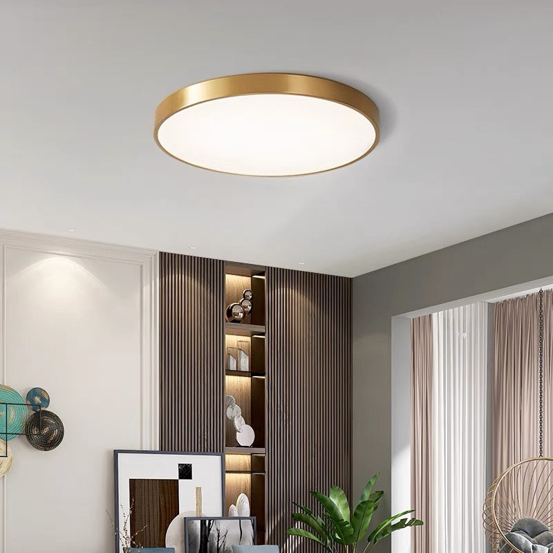 Modern Aura Circular Flush‑Mount LED Ceiling Light