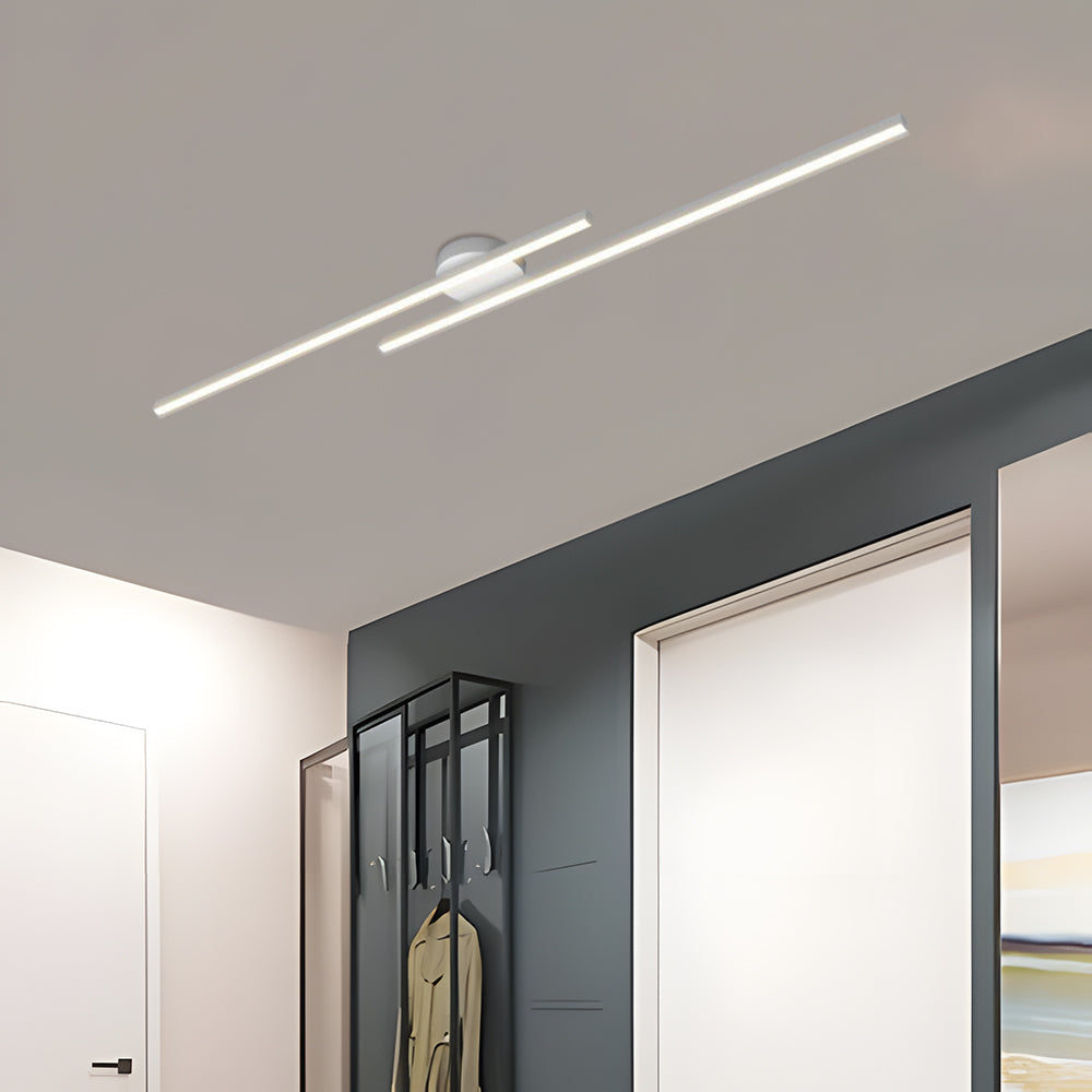 Aluminium LED Semi-Flush Ceiling Light