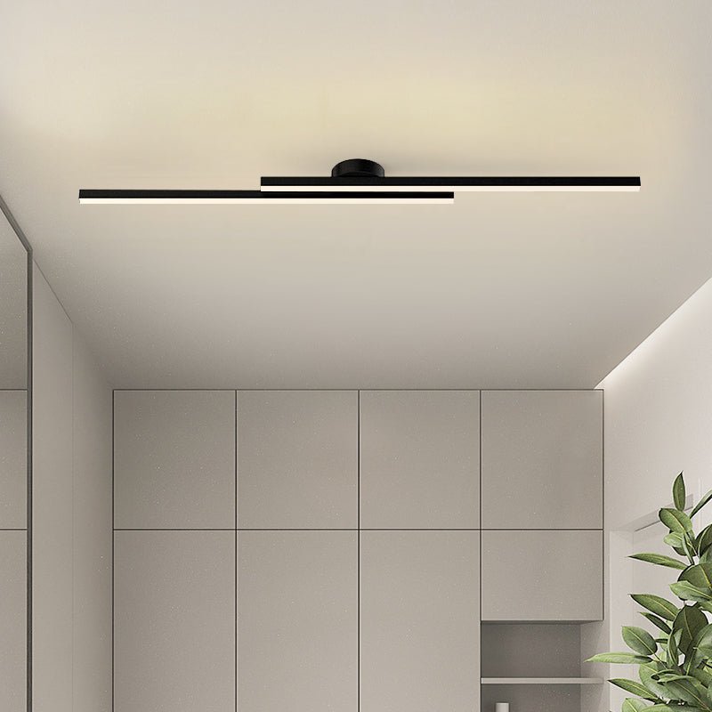 Aluminium LED Semi-Flush Ceiling Light