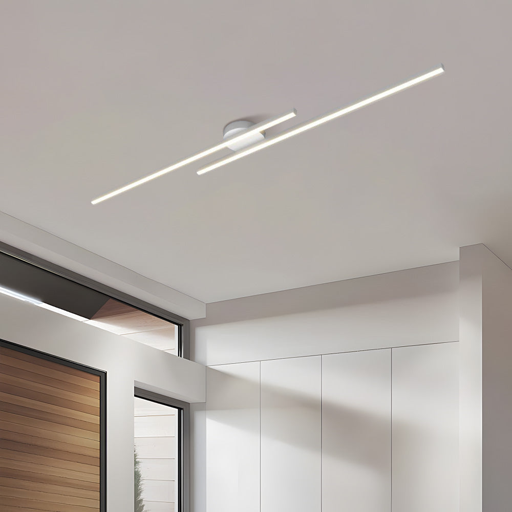 Aluminium LED Semi-Flush Ceiling Light