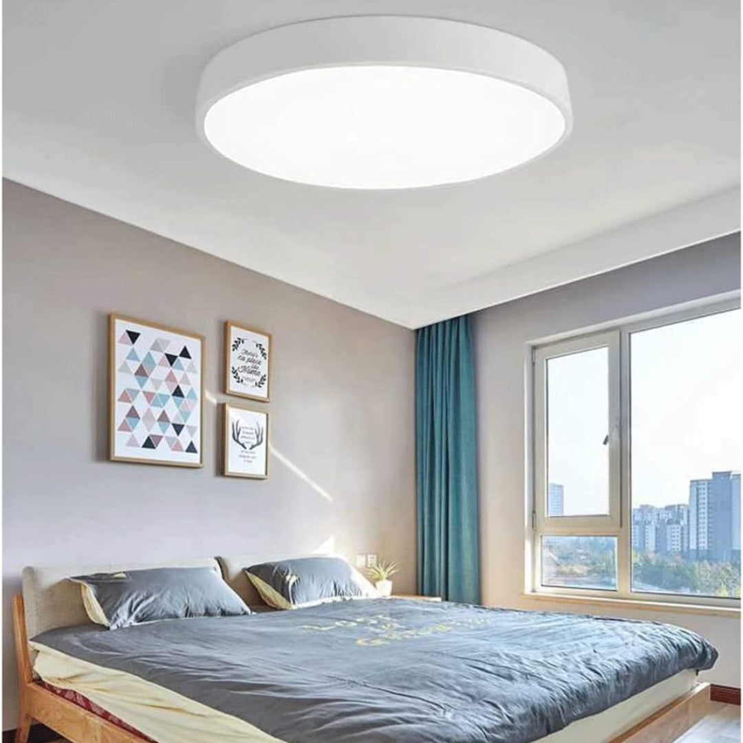 Modern Aura Circular Flush‑Mount LED Ceiling Light