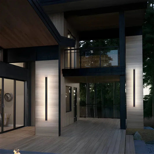 LumaLine Modern Aluminum Backlit Wall Lamp – LED Ambient Lighting