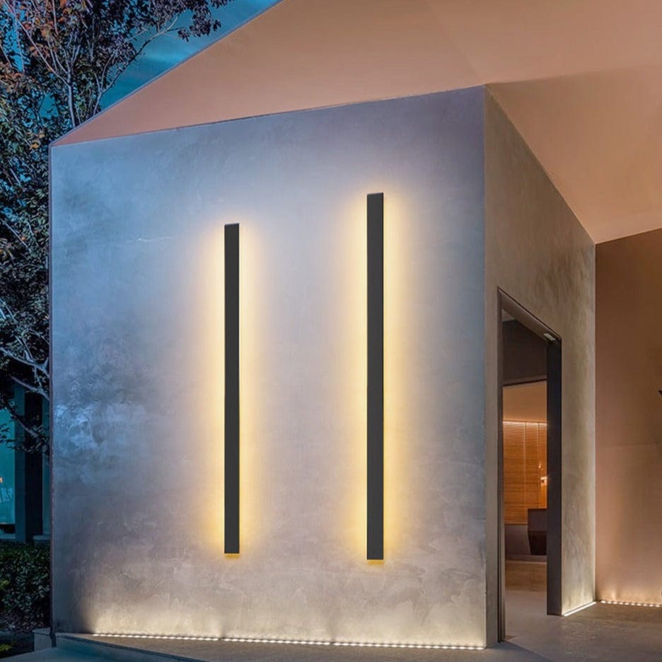 LumaLine Modern Aluminum Backlit Wall Lamp – LED Ambient Lighting
