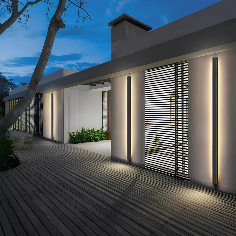 LumaLine Modern Aluminum Backlit Wall Lamp – LED Ambient Lighting