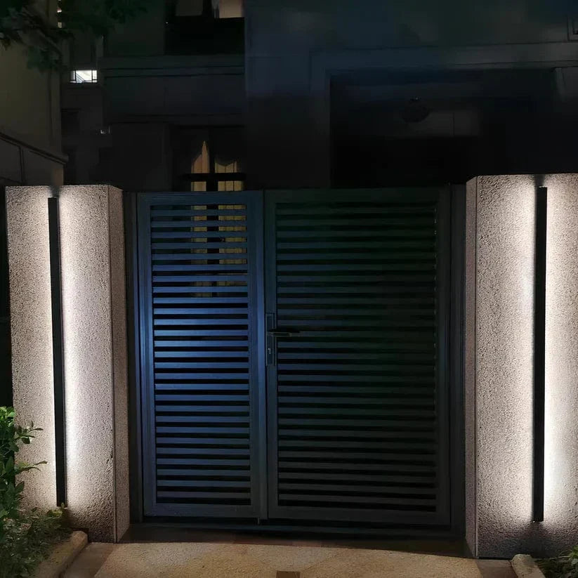 LumaLine Modern Aluminum Backlit Wall Lamp – LED Ambient Lighting