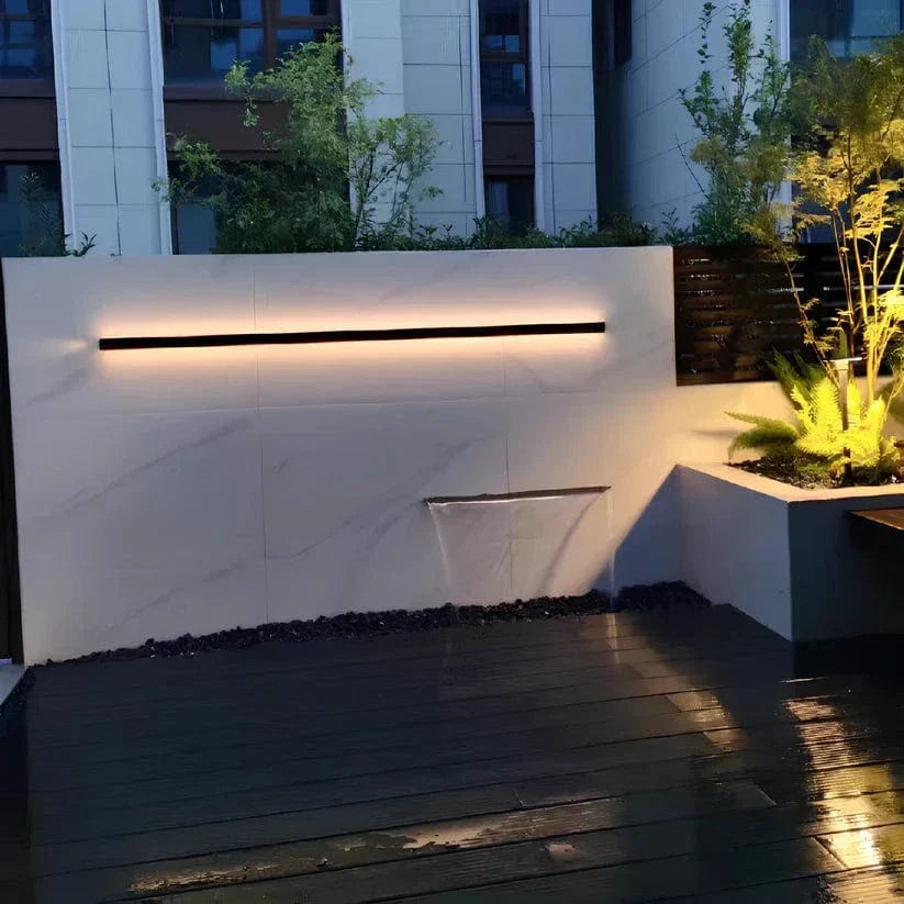 LumaLine Modern Aluminum Backlit Wall Lamp – LED Ambient Lighting