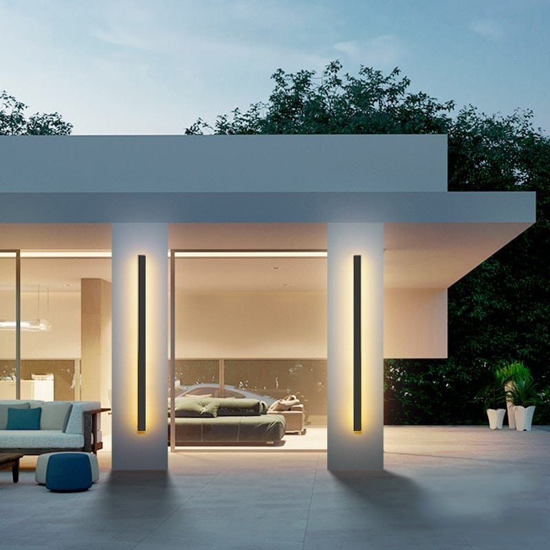 LumaLine Modern Aluminum Backlit Wall Lamp – LED Ambient Lighting