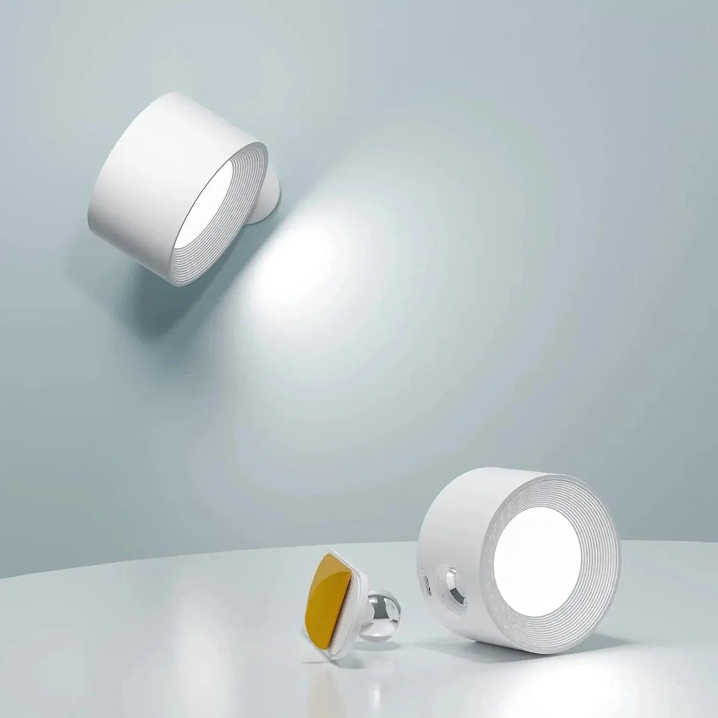 Ambilume Rechargeable Battery-Powered Wall Light – Wireless LED (Set of 2)
