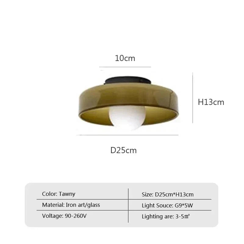 LumaGlass LED Ceiling & Wall Lamp – Modern Glass Light Fixture