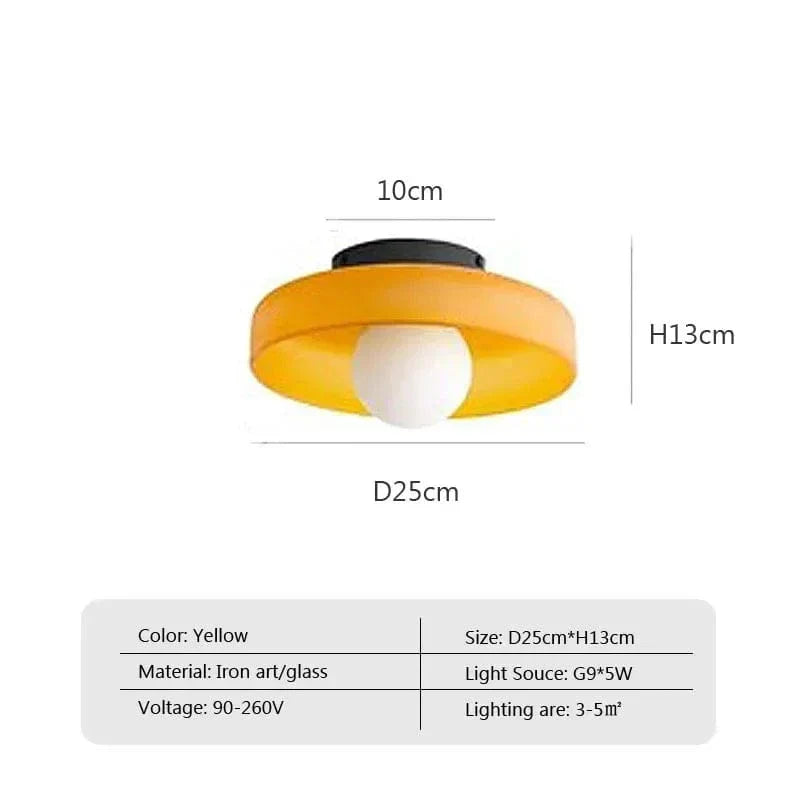 LumaGlass LED Ceiling & Wall Lamp – Modern Glass Light Fixture