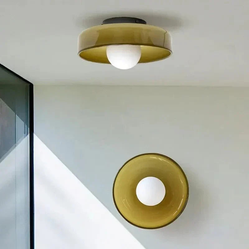 LumaGlass LED Ceiling & Wall Lamp – Modern Glass Light Fixture