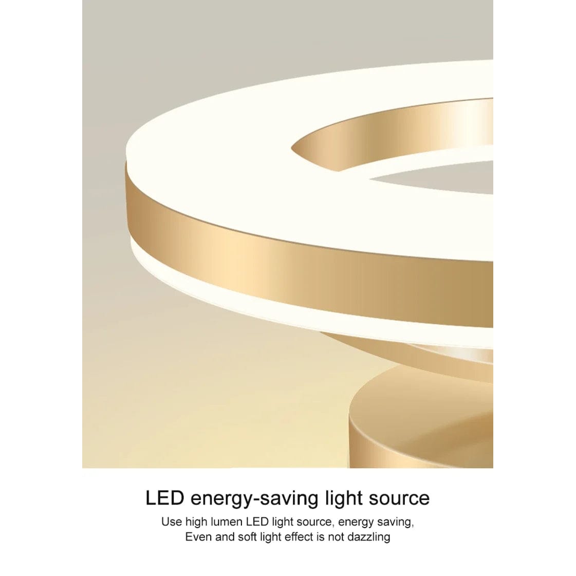 LumaFlex Adjustable LED Flush Mount Ceiling Light – Iron & Acrylic, Gold/Black Finish