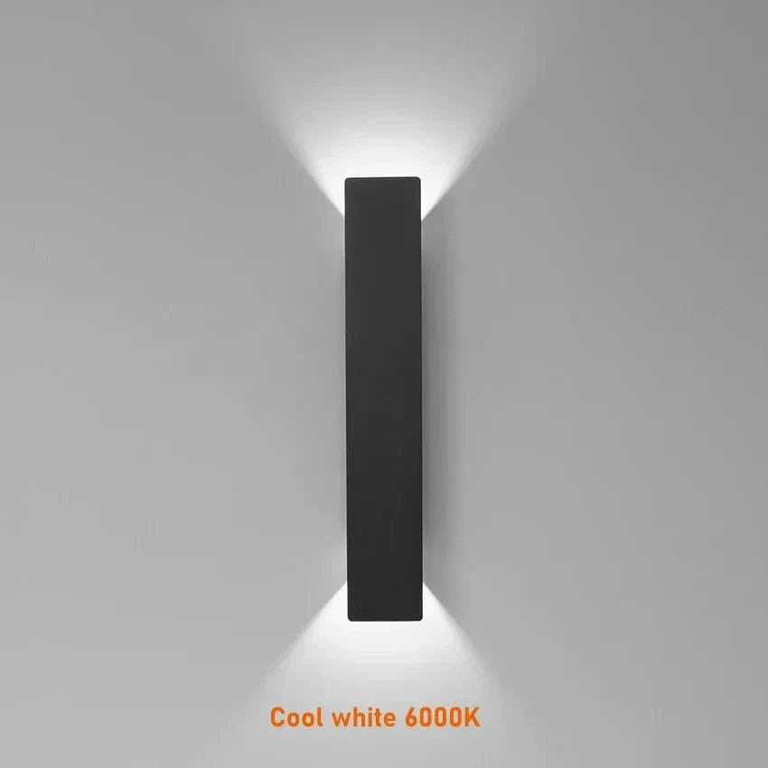 Modern Outdoor LED Wall Light - Wall-Mounted - Up/Down Lighting - IP65 Waterproof - Aluminium - Black/White Finish