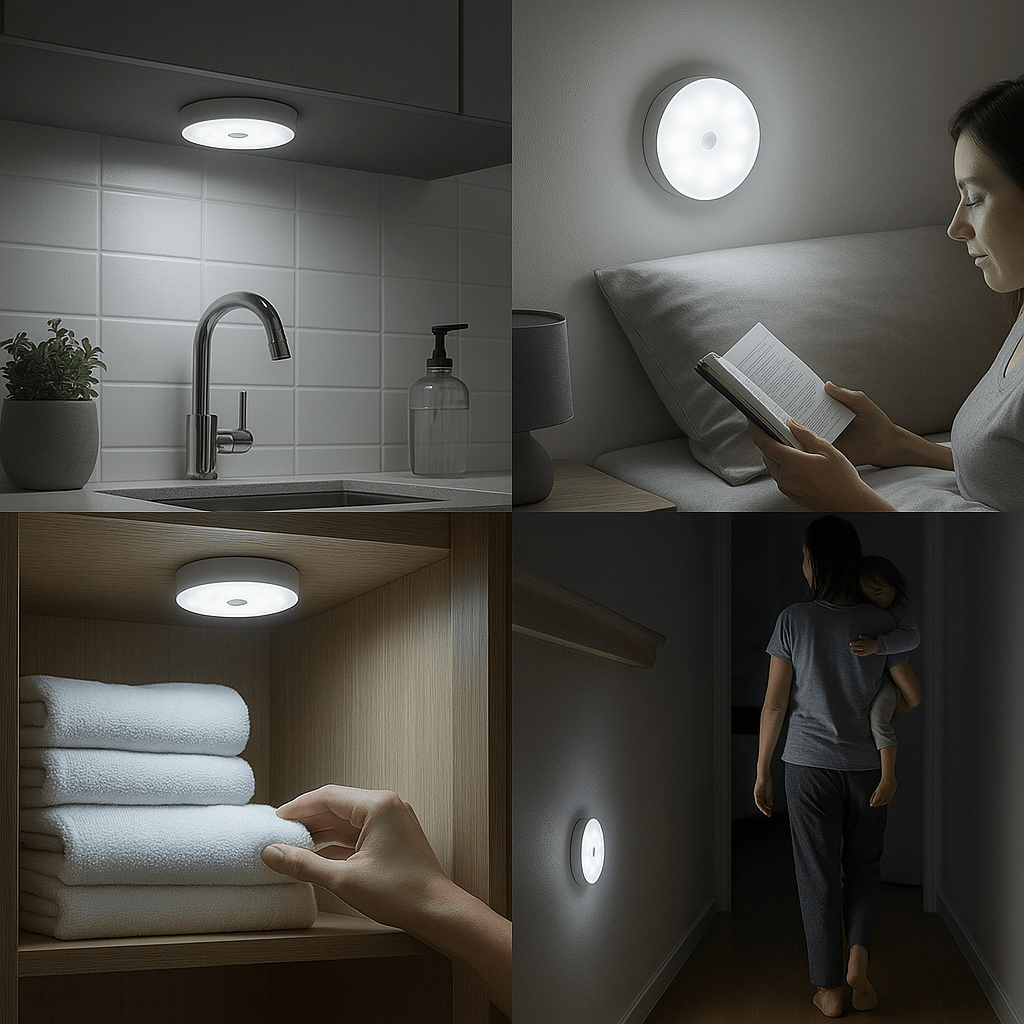 MotionSense Rechargeable LED Motion Sensor Light – Wireless & Energy-Efficient
