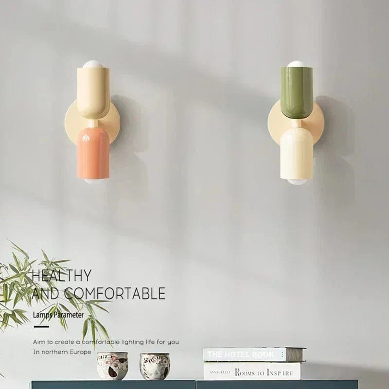 LED Bedside Wall Lamp Colorful & Adjustable Light